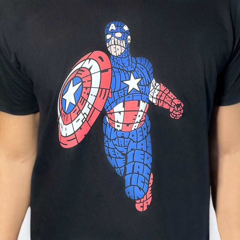T-shirt noir - Captain America_2