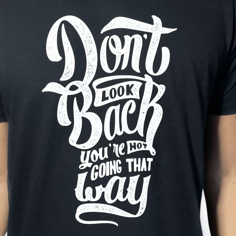 T-shirt noir - Don't look back_2